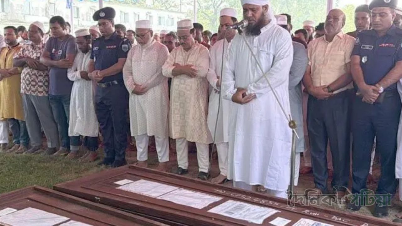 সৌদিতে আগুনে নিহত ৭ প্রবাসীর একসঙ্গে জানাজা অনুষ্ঠিত